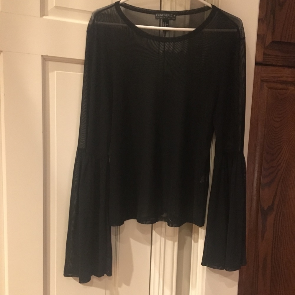 Opaque (see through) black top